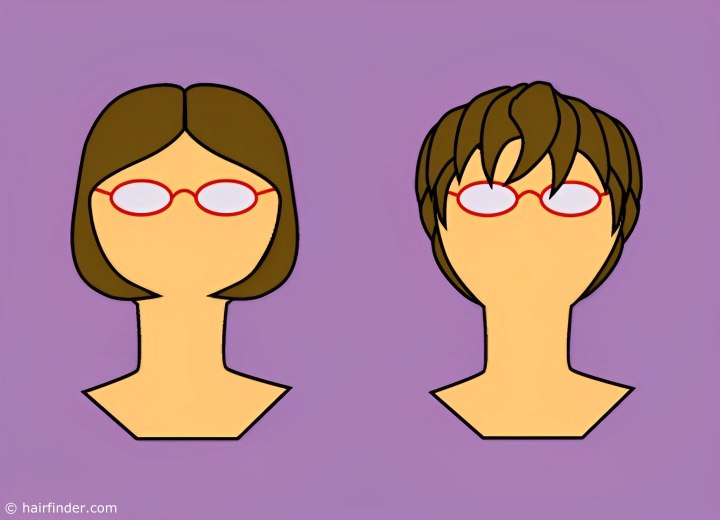 Anteojos de pequeños marcos