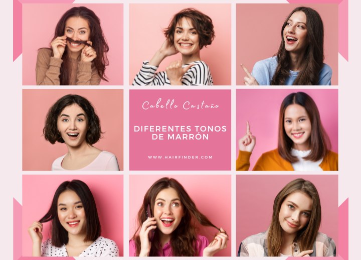 Diferentes tonos de marrón