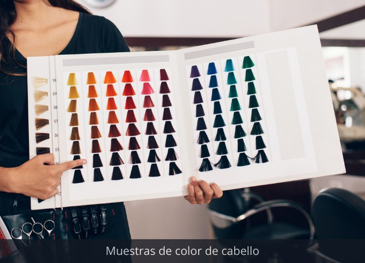 Muestras de color de cabello