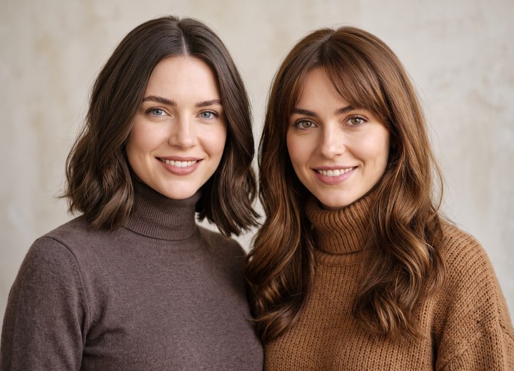 Tonos de pelo castaño frío y cálido