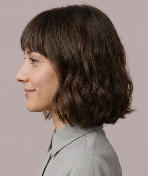 Estilo contemporáneo para cabello de media melena