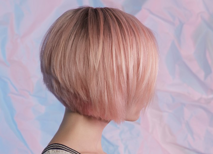 Corte bob angular