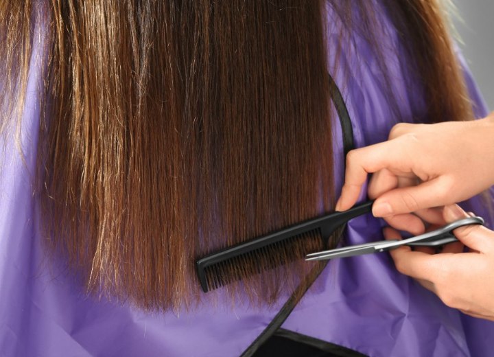 Cortar las puntas del cabello