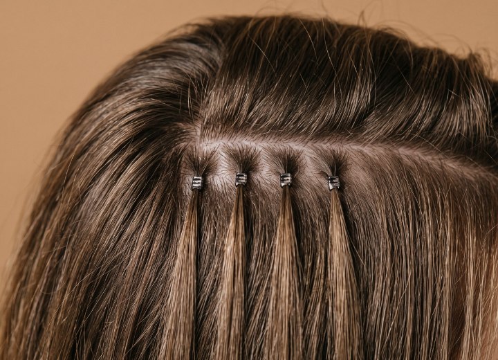 Extensiones de pelo mediante micro-rings