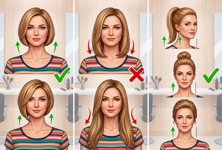 Peinados para mujeres con el cuello corto